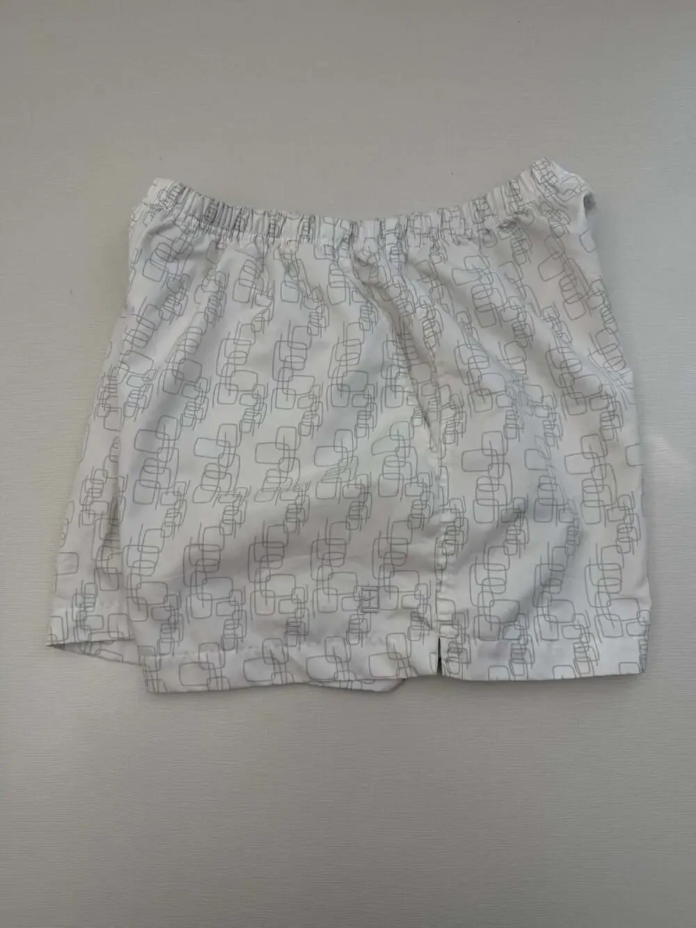 Vintage Y2K Nike Tennis Court Logo Elastic Waist Athletic Shorts AOP S